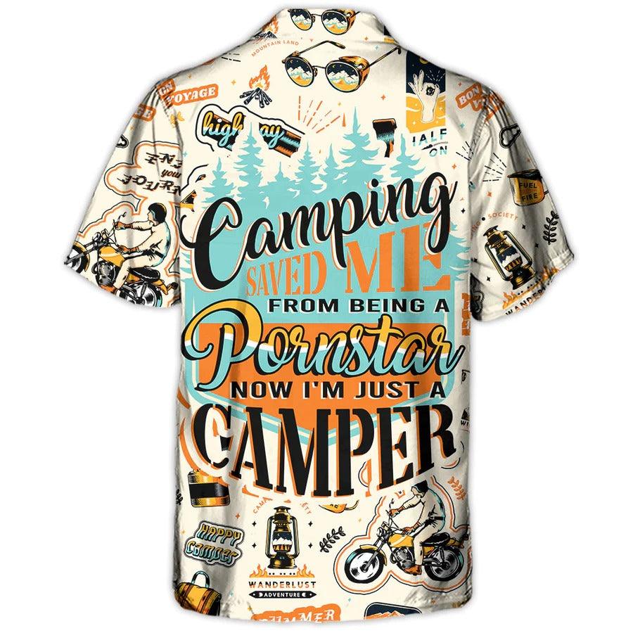 Camping Hawaiian Shirt, Camping Now I'm Just A Camper Hawaiian Shirt For Summer, Camping Aloha Shirt - Perfect Gift For Men, Women, Camping Lover - Image 2