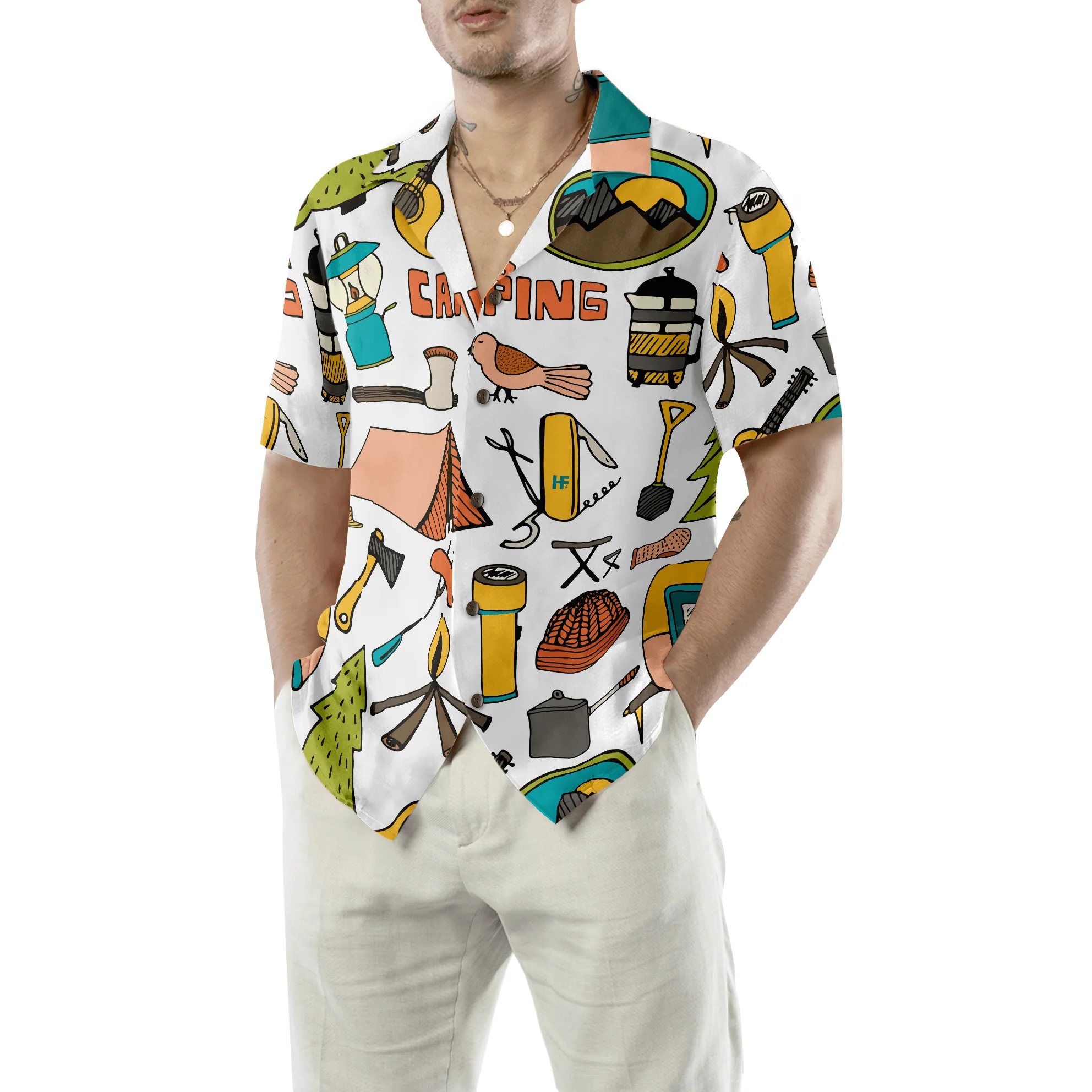 Camping Hawaiian Shirt, Camping Travel Road Trip, Colorful Summer Aloha Shirt For Men Women, Perfect Gift For Friend, Team, Unique Shirt For Camping - Image 5