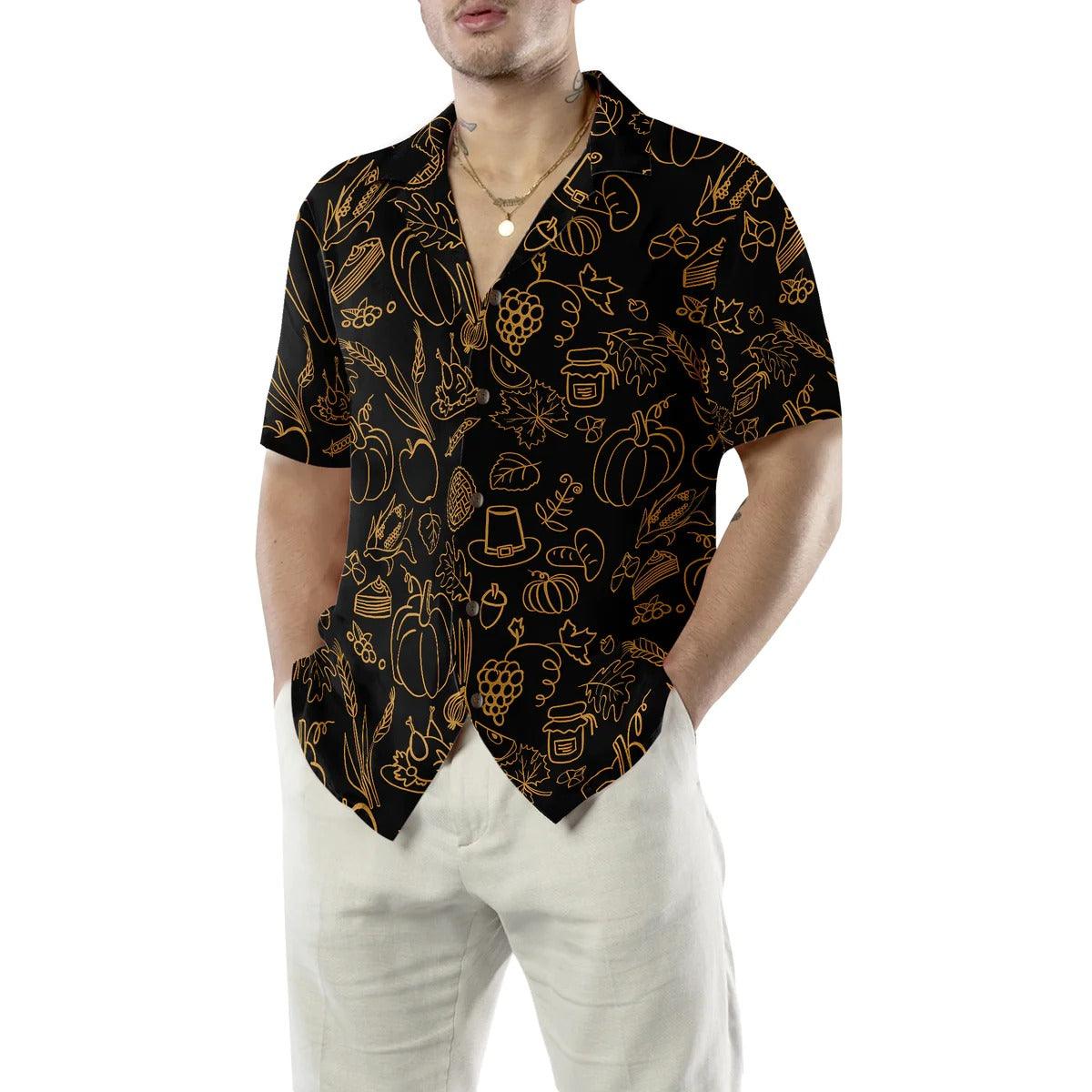 Cartoon Thanksgiving Pattern Hawaiian Shirt - Perfect Gift For Lover, Friend, Family, Thankgiving Gifts - Image 4