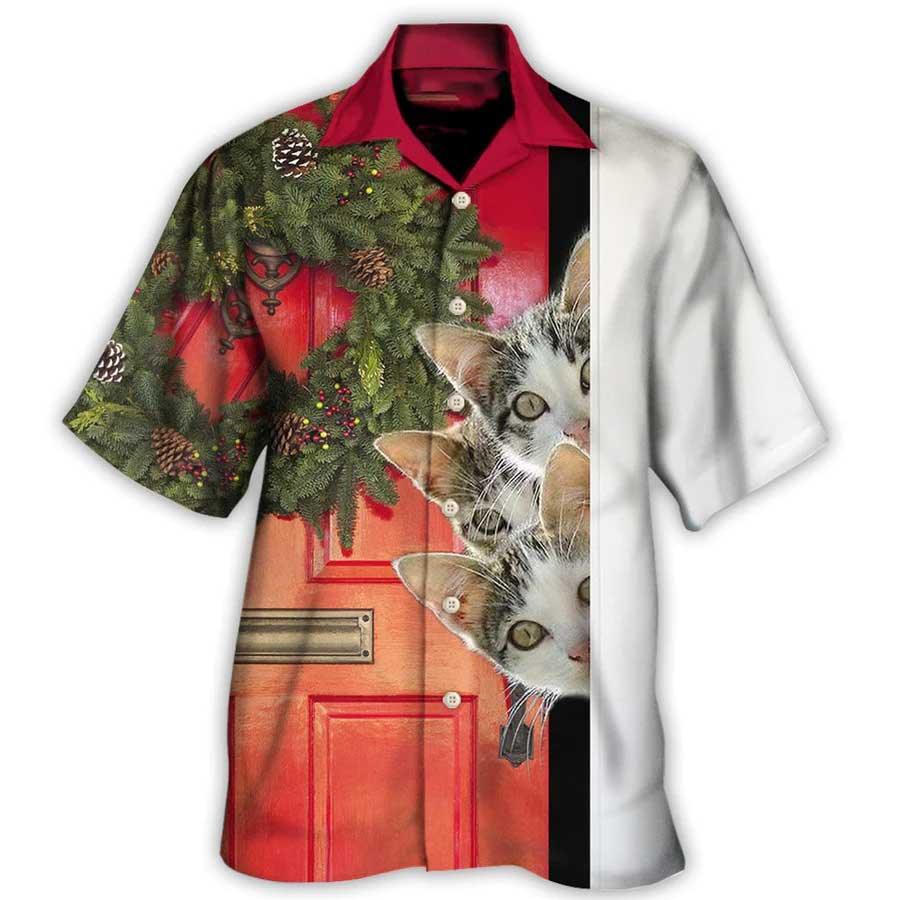 Cat Hawaiian Shirts For Summer, Cat Christmas Aloha Shirts - Best Colorful Cool Cat Hawaiian Shirts Outfit For Men Women, Friend, Cat Lovers