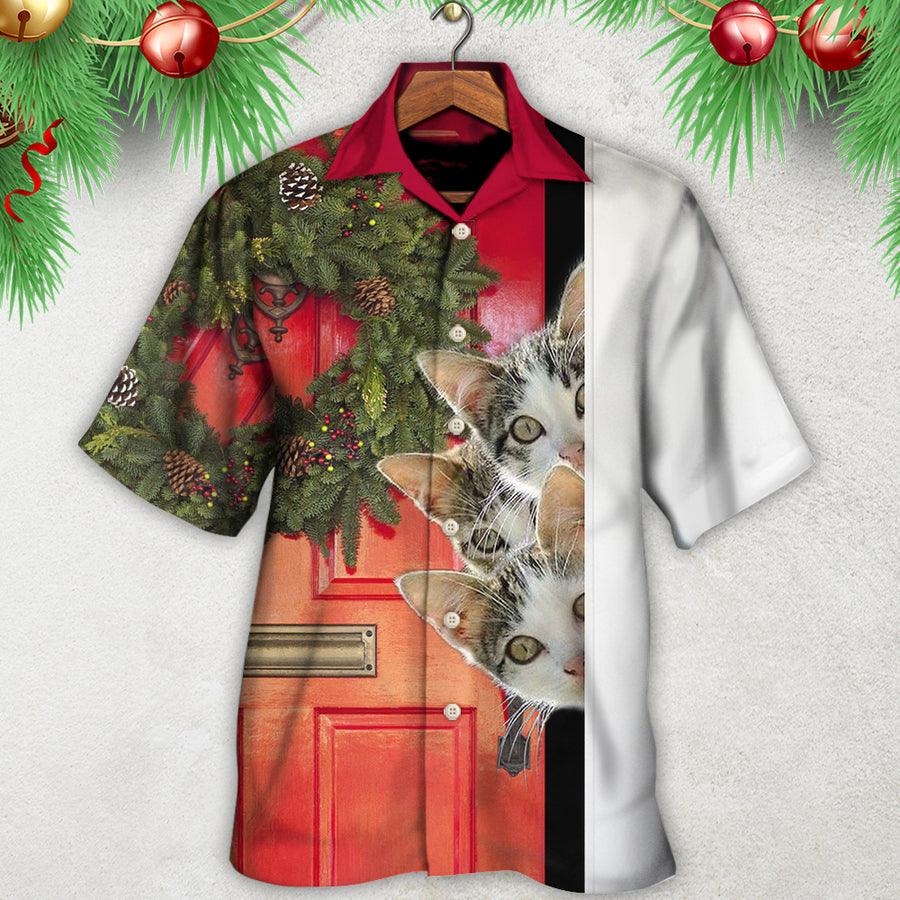 Cat Hawaiian Shirts For Summer, Cat Christmas Aloha Shirts - Best Colorful Cool Cat Hawaiian Shirts Outfit For Men Women, Friend, Cat Lovers - Image 2