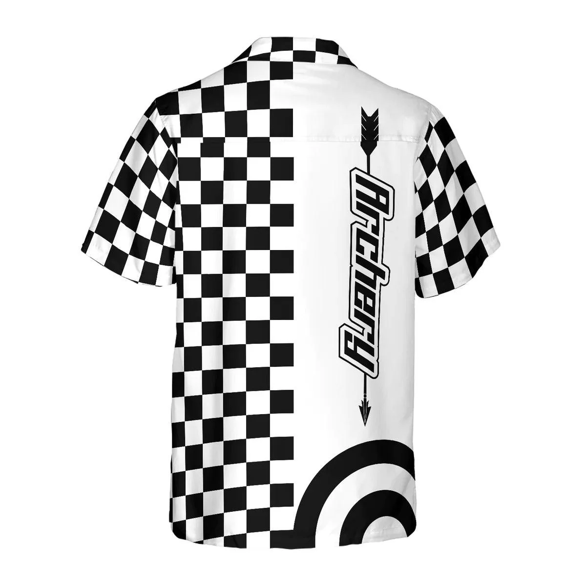 Checkerboard Style And Archery Hawaiian Shirt, Archery Hawaiian Shirt, Checkerboard Summer Aloha Shirt - Perfect Gift For Men, Women, Friend, Family - Image 3