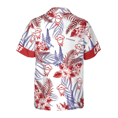 Chef Hawaiian Shirt, Proud Chef Bluebonnet Aloha Shirt For Men - Gift For Chef, Husband, Boyfriend, Family, Friends - Image 2