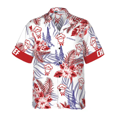 Chef Hawaiian Shirt, Proud Chef Bluebonnet Aloha Shirt For Men - Gift For Chef, Husband, Boyfriend, Family, Friends - Image 4