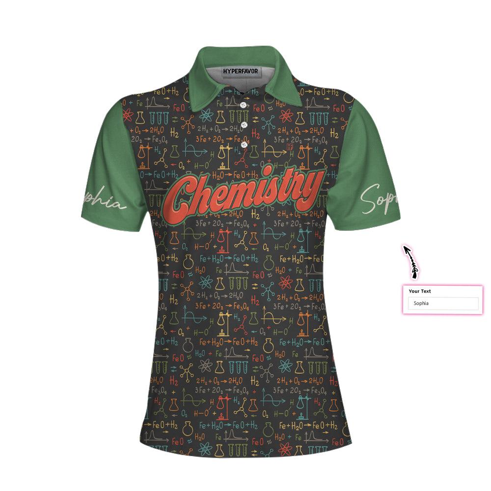 Chemistry Teacher Custom Name Women Polo Shirt, I Am A Chemistry Teacher Personalized Women Polo Shirts, Gift For Teacher's Day, Ladies - Image 4