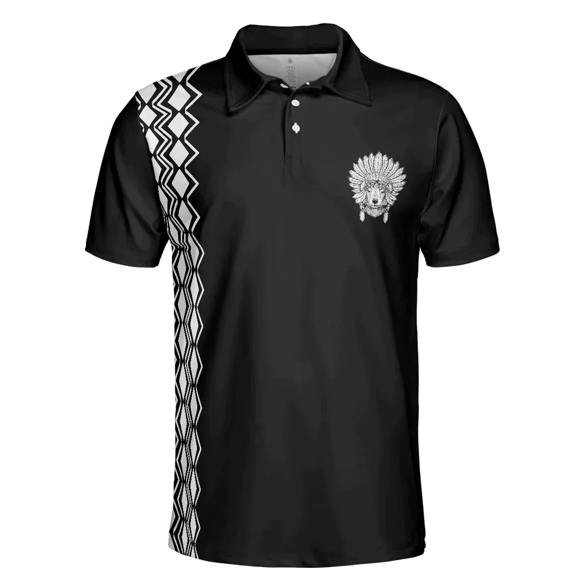 Cherokee Nation Polo Shirt, It's Not Over When You Lose It's Over When You Quit Polo Shirt, Cool Cherokee Shirt Design For Men - Image 4