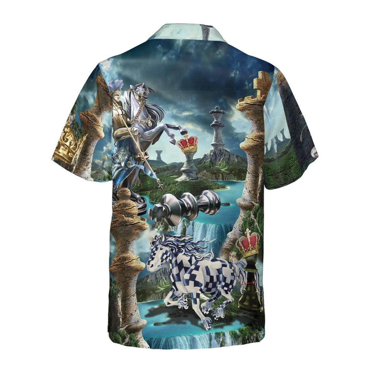 Chess Hawaiian Shirt, Chess Is My Life Hawaiian Shirt, Blue Chess Aloha Shirt - Perfect Gift For Men, Women, Chess Lover, Friend, Family - Image 2