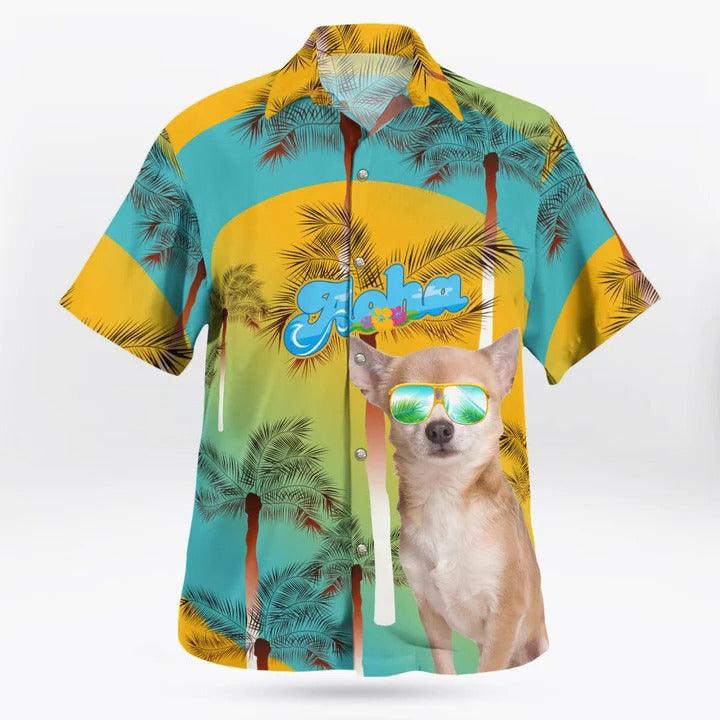 Chihuahua Aloha Hawaiian Shirt - Dog Summer Beach Tropical Leaves Hawaiian Shirt For Summer - Perfect Gift For Dog Lovers Friend, Family
