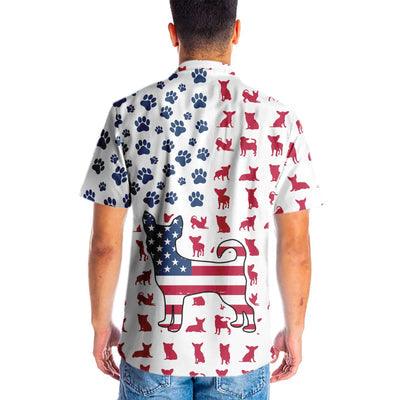 Chihuahua Hawaiian Shirt, Chihuahua American Flag Aloha Shirt For Men - Perfect Gift For Chihuahua Lovers, Husband, Boyfriend, Friend, Family - Image 5