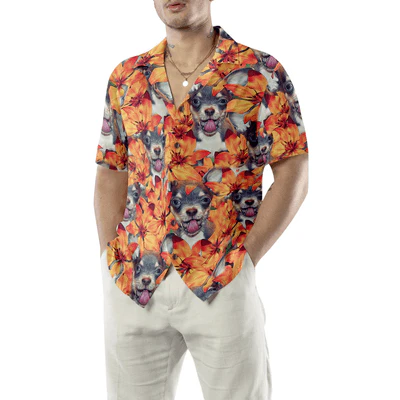 Chihuahua Hawaiian Shirt, Chihuahua Puppies, Summer Flowers Aloha Shirt For Men - Perfect Gift For Chihuahua Lovers, Friends, Family - Image 4