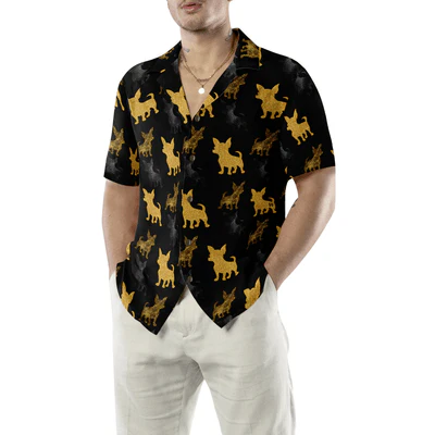 Chihuahua Hawaiian Shirt, Golden Chihuahua Aloha Shirt For Men - Perfect Gift For Chihuahua Lovers, Husband, Boyfriend, Friend, Family - Image 5