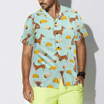 Chihuahua Hawaiian Shirt, Tacos Burritos Chihuahua Dog Aloha Shirt For Men - Perfect Gift For Chihuahua Lovers, Husband, Boyfriend, Friend, Family - Image 5