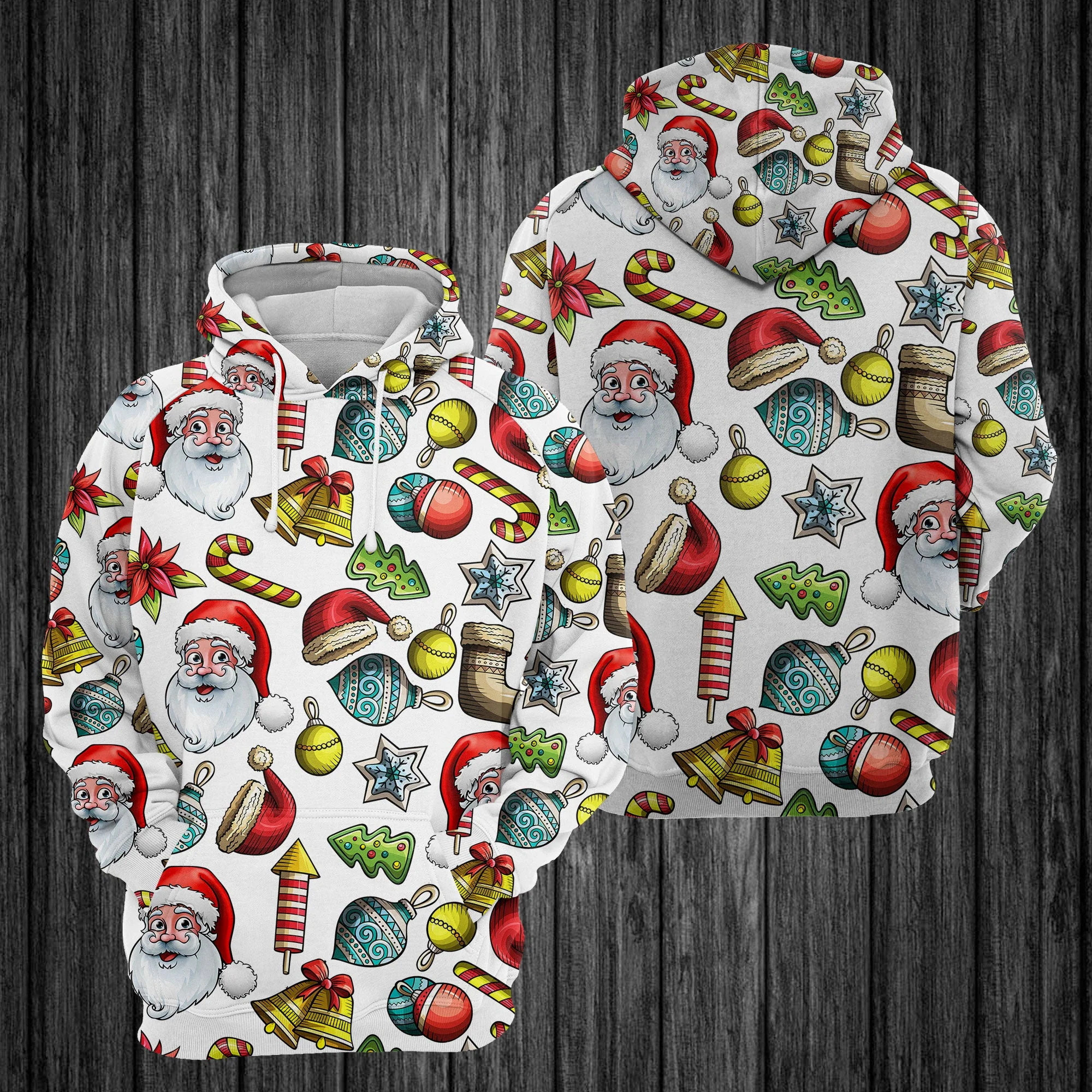 Christmas Pattern Awesome Pullover Premium Hoodie, Perfect Outfit For Men And Women On Christmas New Year Autumn Winter - Image 4