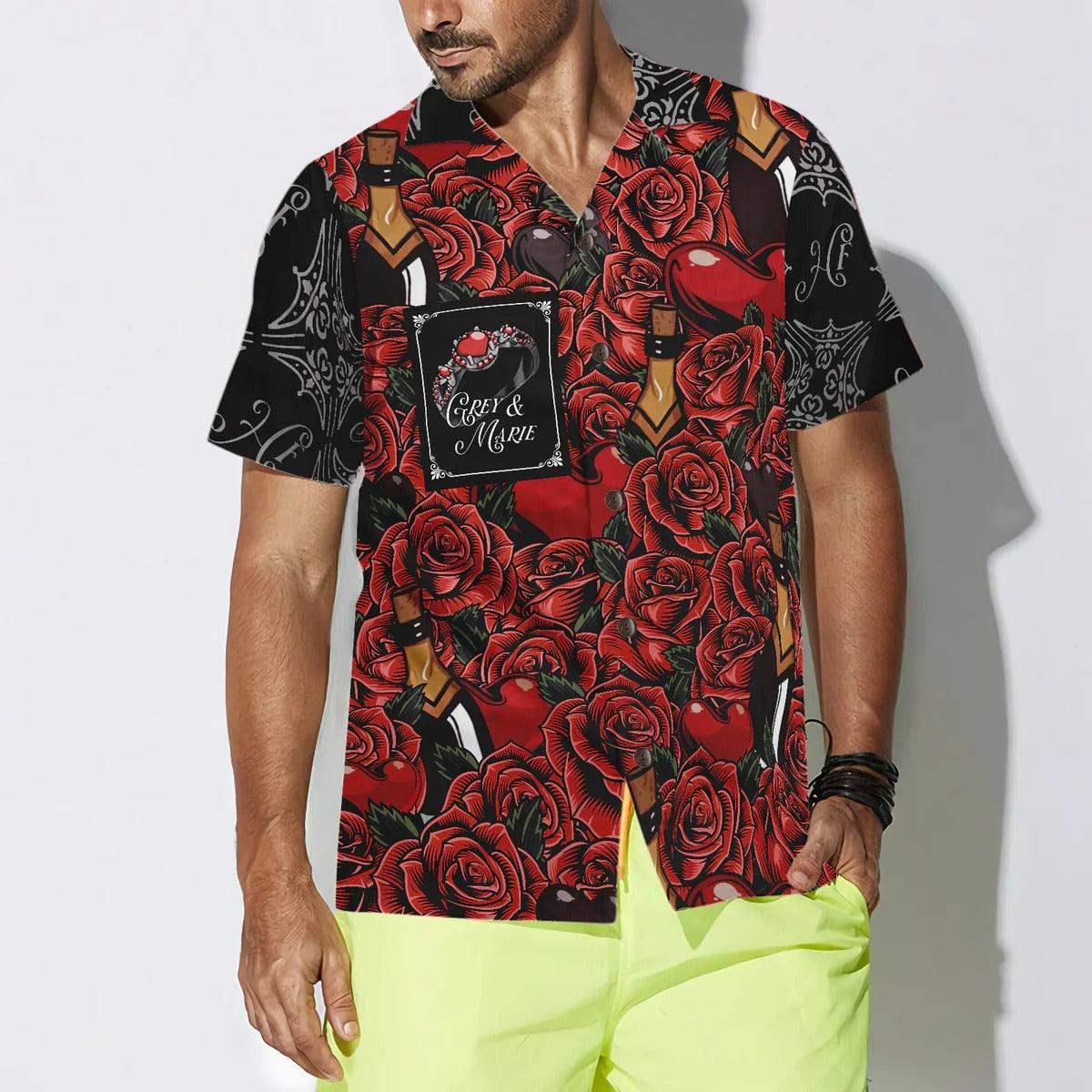 Color Of Love Red Flower Sticker Custom Hawaiian Shirt - Perfect Gift For Lover, Friend, Family - Image 2