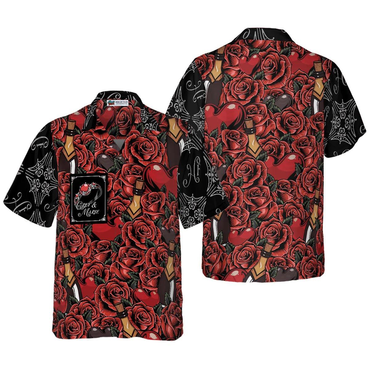 Color Of Love Red Flower Sticker Custom Hawaiian Shirt - Perfect Gift For Lover, Friend, Family - Image 5
