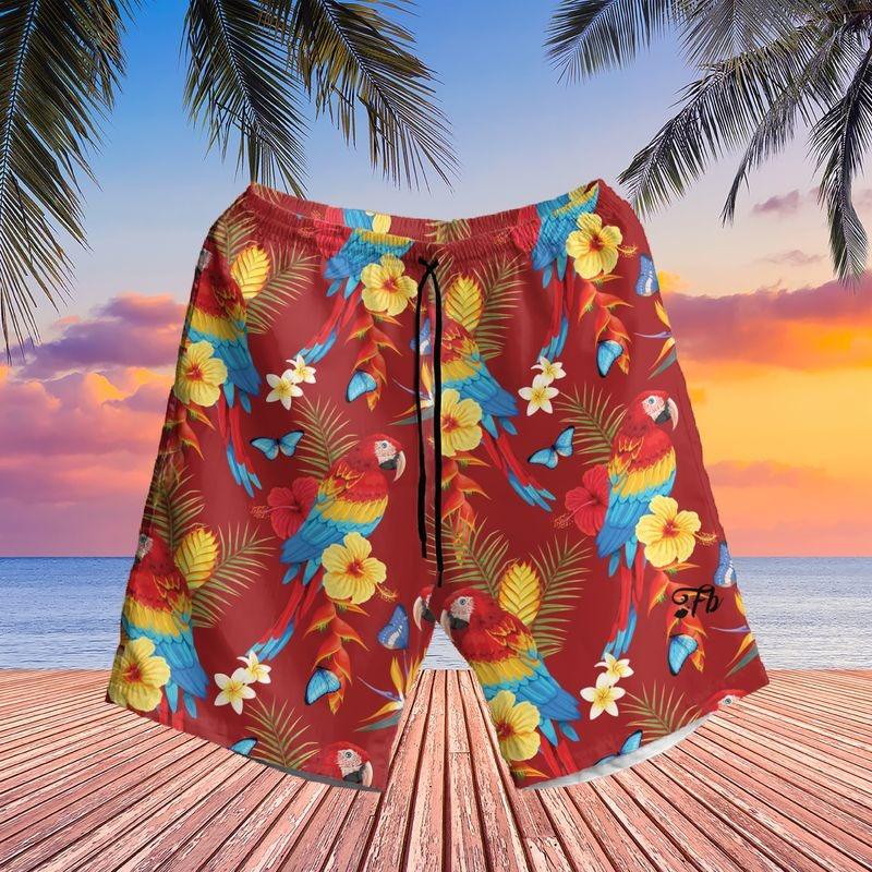 Parrot Aloha Hawaiian Shirt - Parrot Pattern Colorful Hawaiian Shirt, Leaves Pattern Hawaiian Shirt For Men & Women, Parrot Lover - Image 2