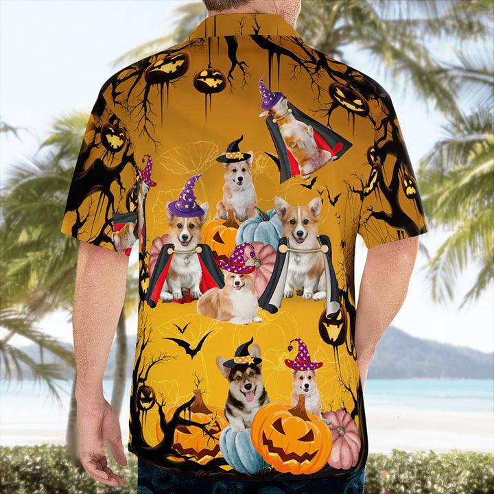 Corgi Aloha Hawaiian Shirt - Dog Halloween Hawaiian Shirt For Summer - Perfect Gift For Dog Lovers Friend, Family - Image 4