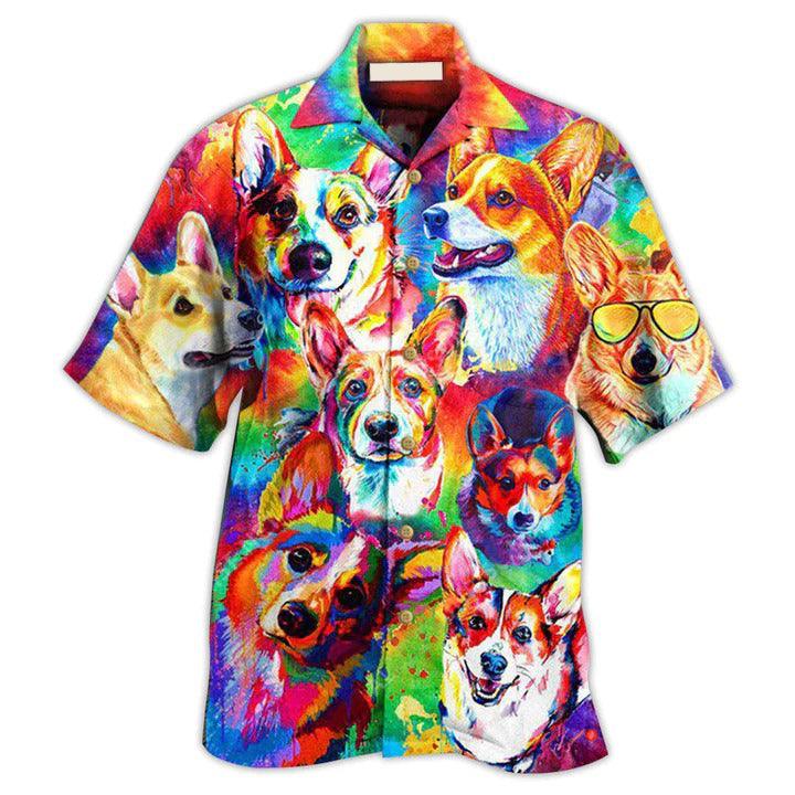 Corgi Aloha Hawaii Shirt - Corgi Don't Care Hawaiian Shirt For Summer - Perfect Gift For Dog Lovers, Friend, Family