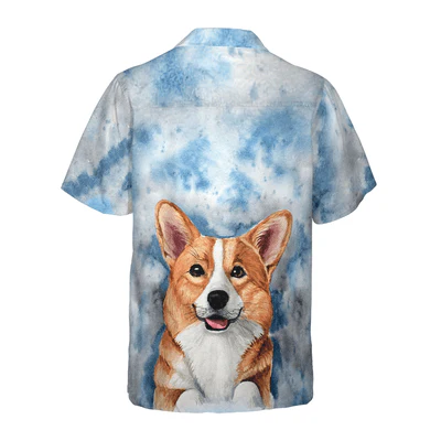 Corgi Is My Life Hawaiian Shirt, Corgi Aloha Shirt For Men - Perfect Gift For Corgi Lovers, Husband, Boyfriend, Friend, Family - Image 4
