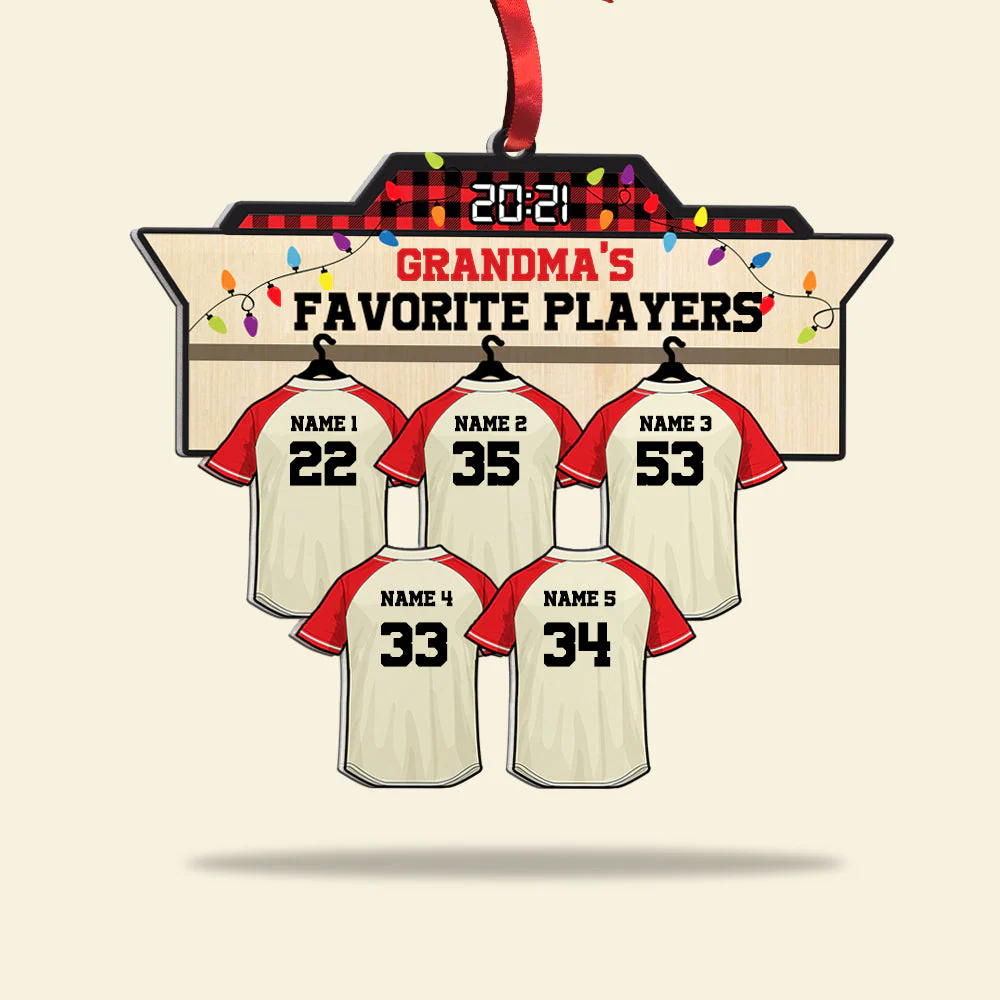 Custom Baseball Acrylic Ornament, Personalized Baseball Favorite Acrylic Ornament - Perfect Gift For Baseball Lover, Christmas, New Year - Image 3