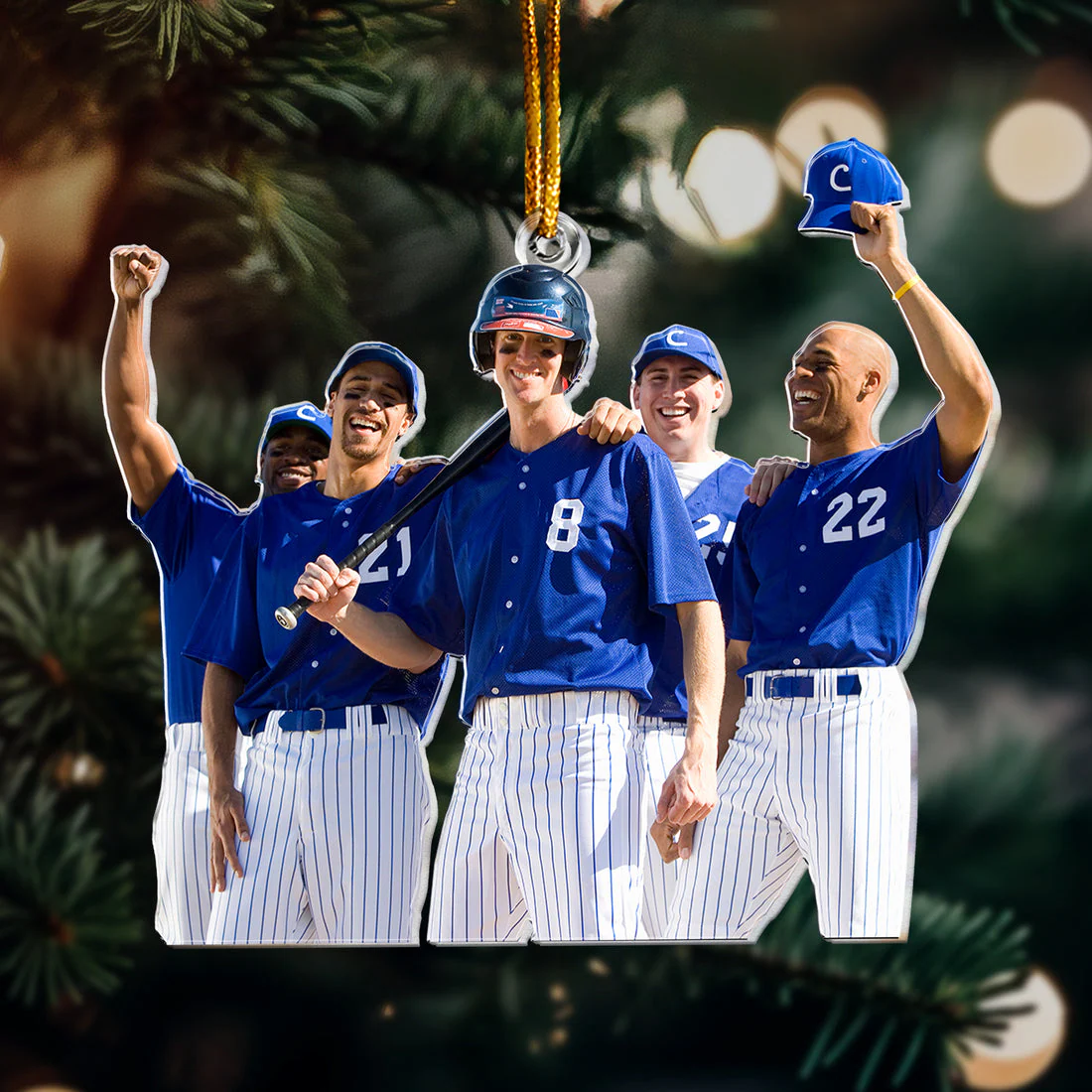 Custom Baseball Team Acrylic Ornament,The Best Baseball Team Ever Acrylic Ornament- Perfert Gift For Baseball Team, Christmas, New Year - Image 3