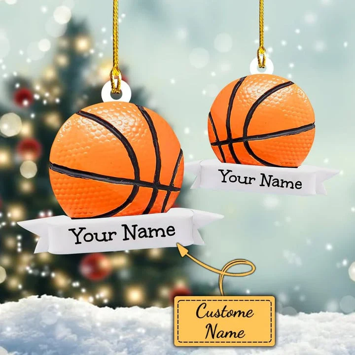 Custom Basketball Acrylic Christmas Keychain, Personalized Basketball Name & Number Acrylic Keychain For Basketball Lover,Christmas,New Year - Image 7