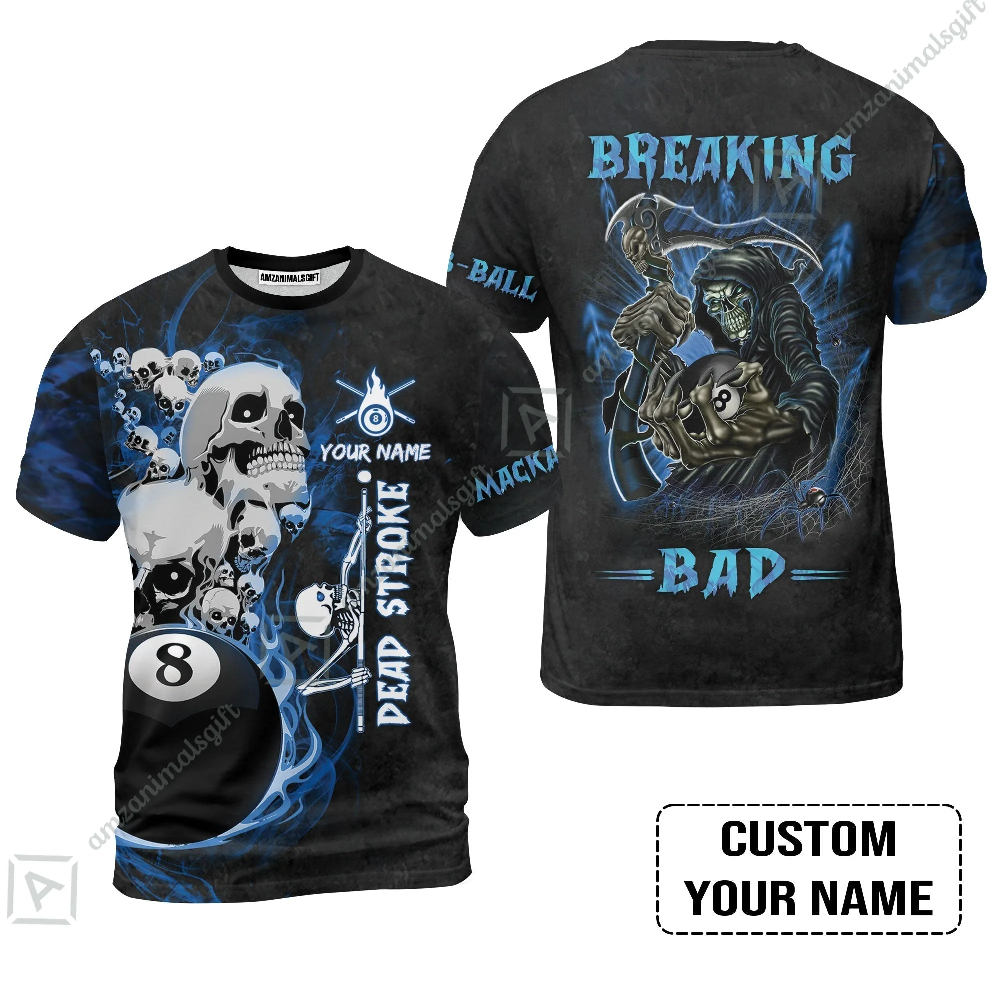 Custom Billiard Hawaiian Shirt - Breaking Bad Billiard Pool 8 Ball Personalized Name Hawaiian Shirt - Image 7