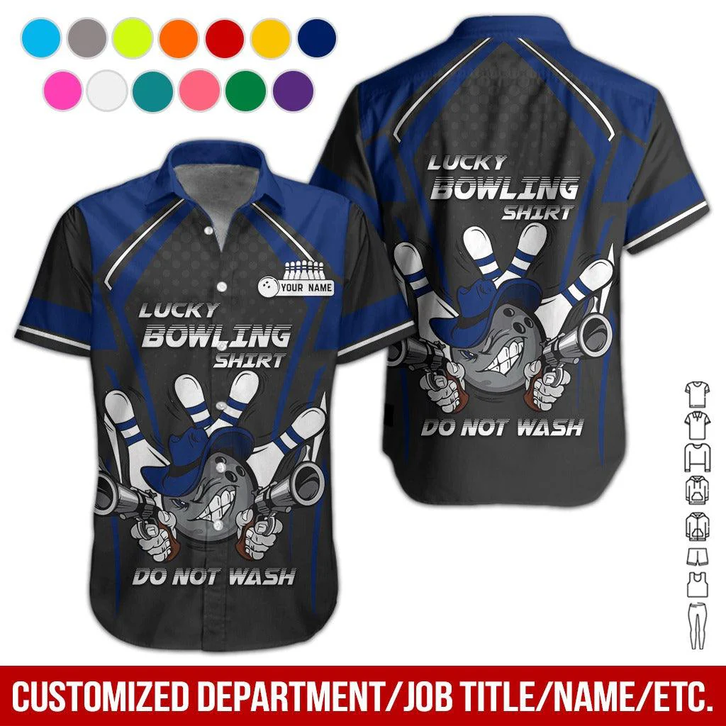 Custom Bowling Aloha Hawaiian Shirt - Bowling Ball Cowboy Do Not Wash Bowling Personalized Name Hawaiian Shirt For Men & Women, Bowling Lover