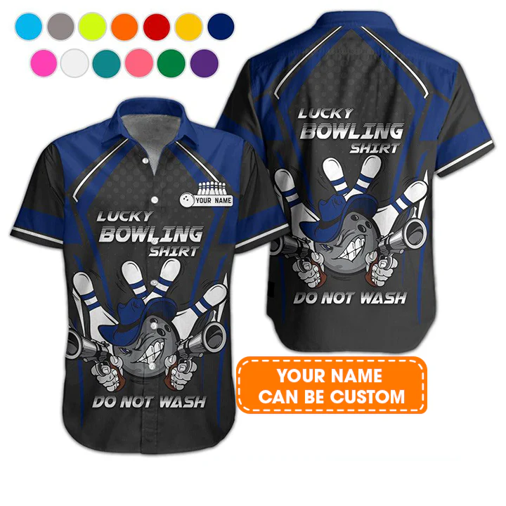 Custom Bowling Aloha Hawaiian Shirt - Bowling Ball Cowboy Do Not Wash Bowling Personalized Name Hawaiian Shirt For Men & Women, Bowling Lover - Image 2