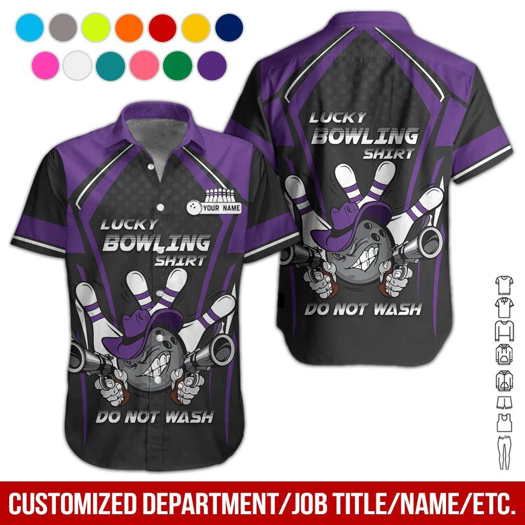 Custom Bowling Aloha Hawaiian Shirt - Bowling Ball Cowboy Do Not Wash Bowling Personalized Name Hawaiian Shirt For Men & Women, Bowling Lover - Image 4