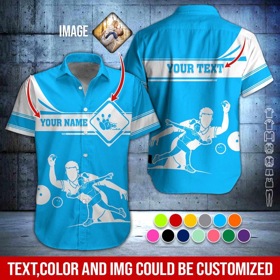 Custom Bowling Aloha Hawaiian Shirt - Men & Women Playing Bowling Personalized Name Hawaiian Shirt For Men & Women, Bowling Lover