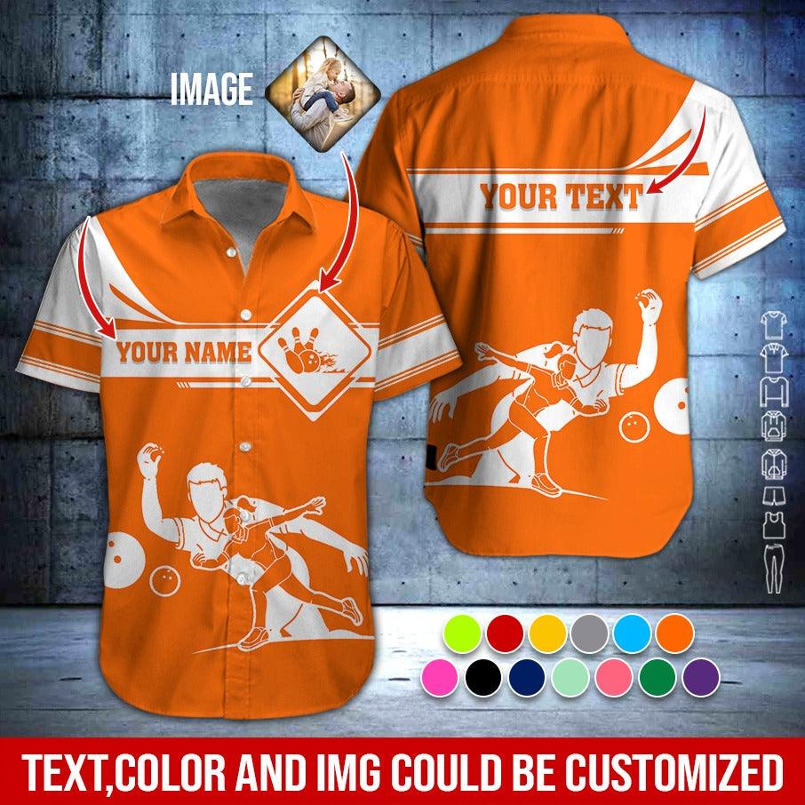 Custom Bowling Aloha Hawaiian Shirt - Men & Women Playing Bowling Personalized Name Hawaiian Shirt For Men & Women, Bowling Lover - Image 4