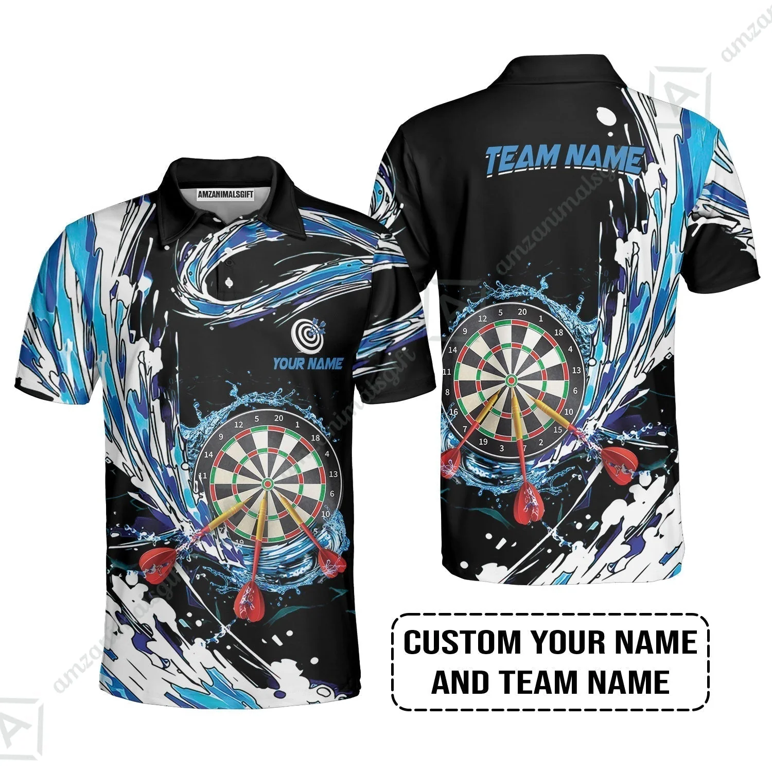 Custom Breath Of Water Darts Hawaiian Shirt, Personalized Darts For Team Hawaiian Shirt - Image 7