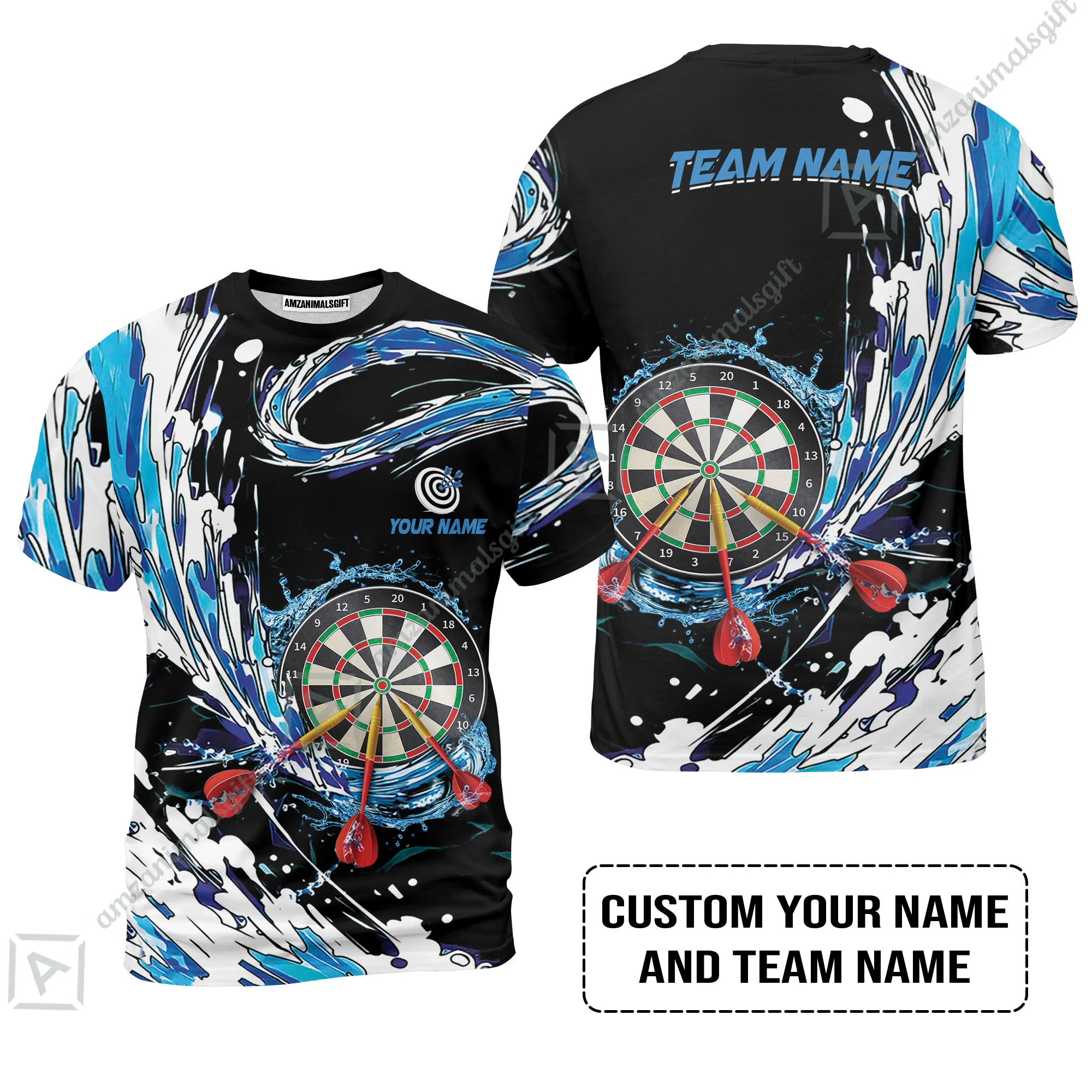Custom Breath Of Water Darts Men Polo Shirt, Personalized Darts For Team Polo Shirt - Image 8