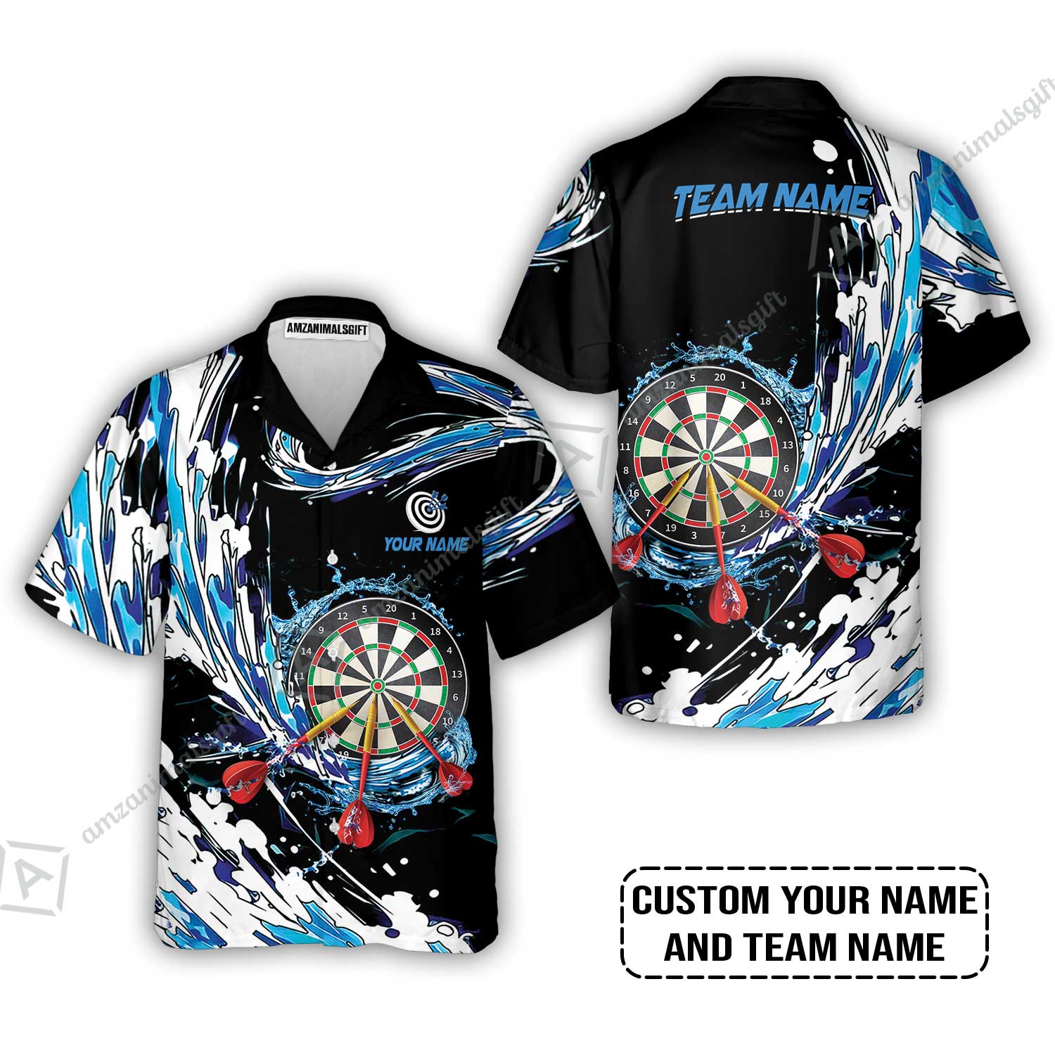 Custom Breath Of Water Darts T-Shirt, Personalized Darts For Team T-Shirt - Image 3
