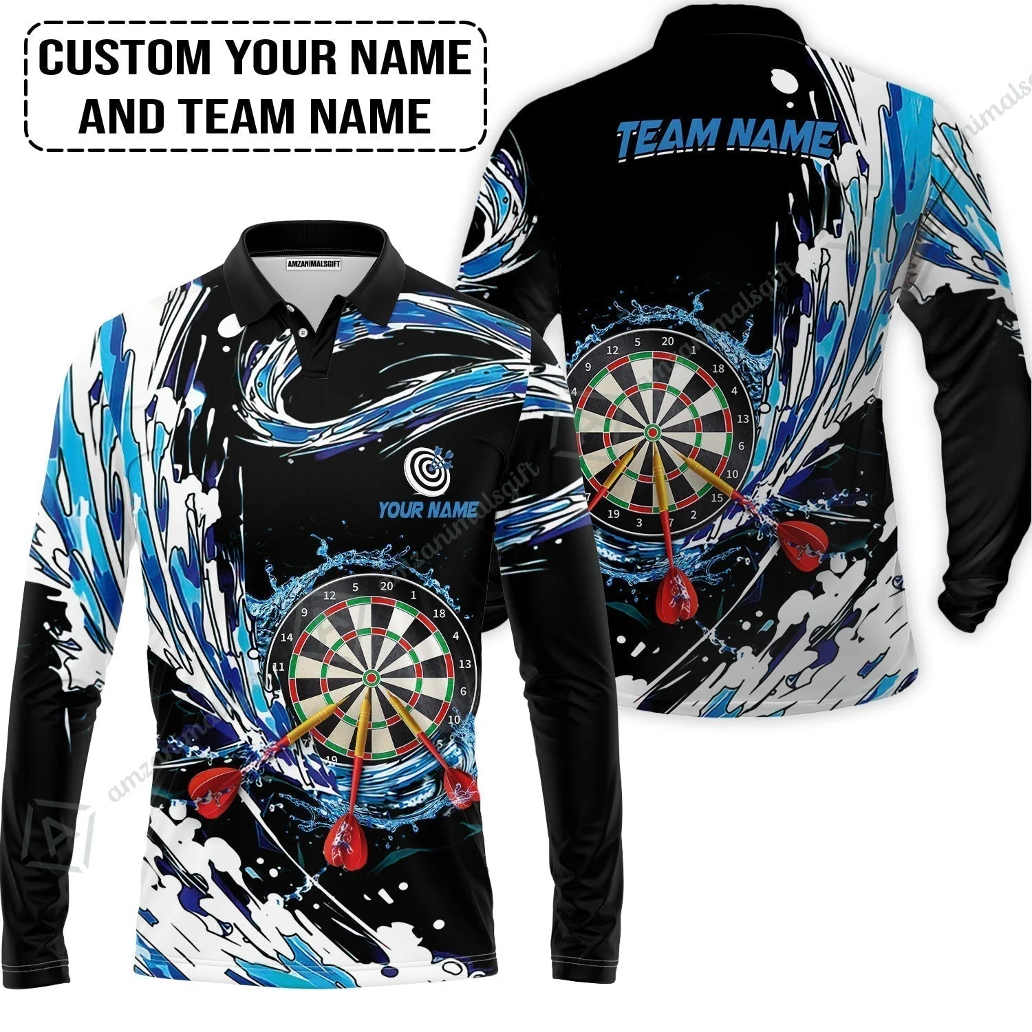 Custom Breath Of Water Darts T-Shirt, Personalized Darts For Team T-Shirt - Image 7