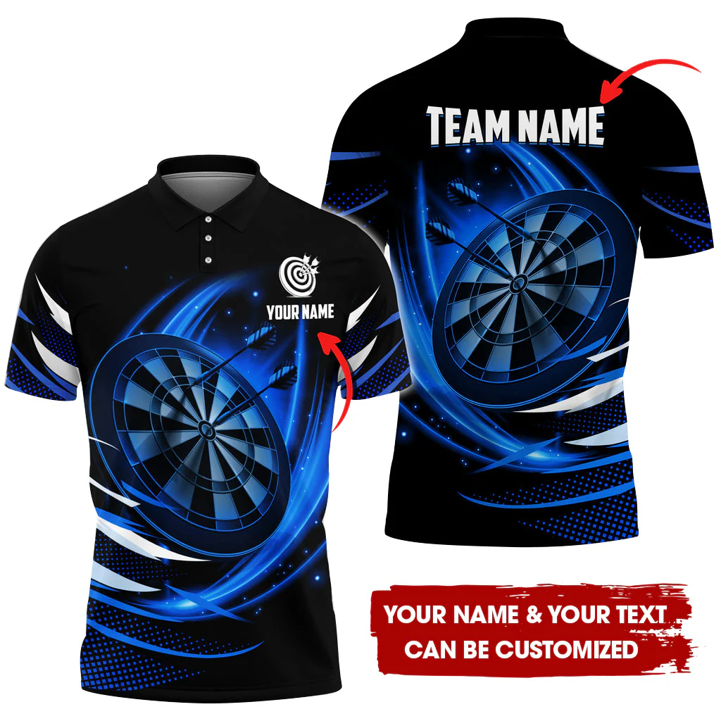 Custom Dartboard Men Polo Shirt, Personalized Darts For Team Polo Shirt For Men, Perfect Gift For Darts Lovers, Darts Players - Image 4