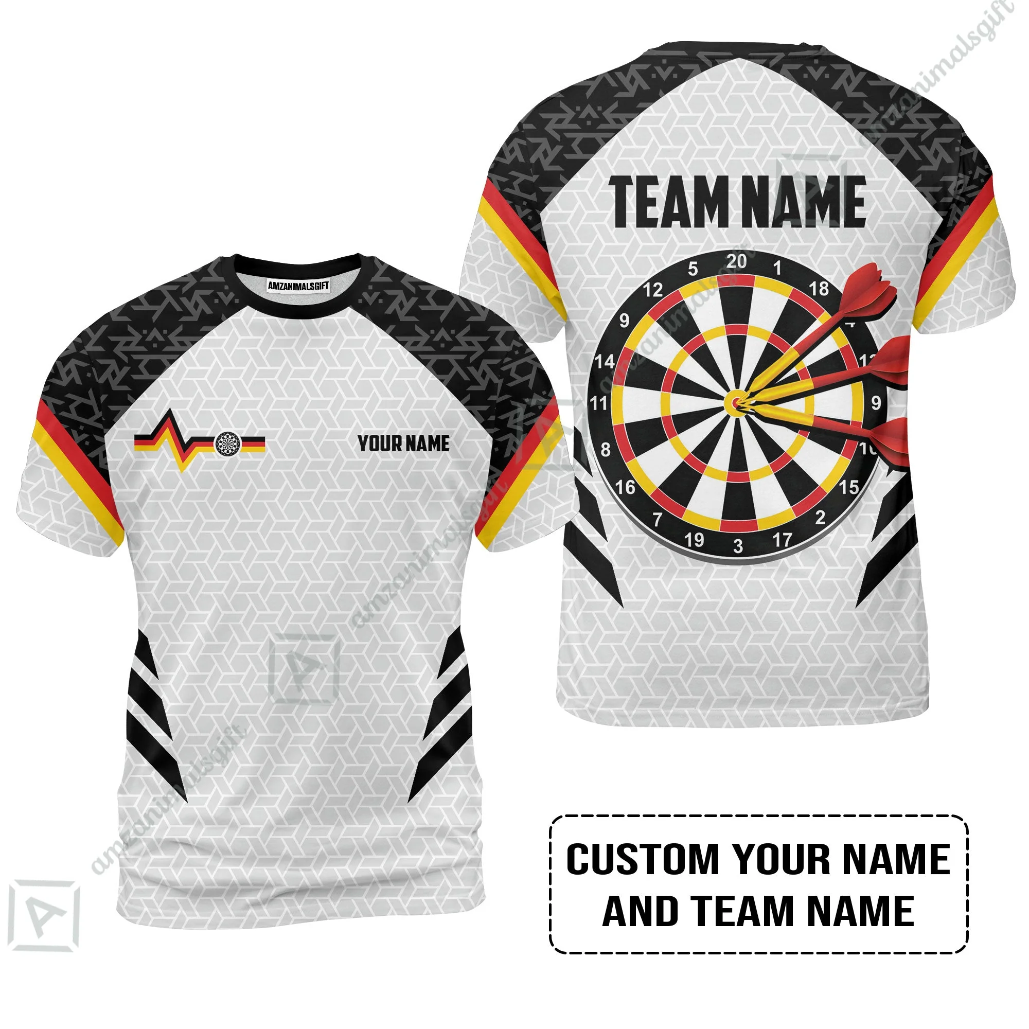 Custom Germany Darts Long Polo Shirt, Personalized Darts For Team Long Polo Shirt - Image 8