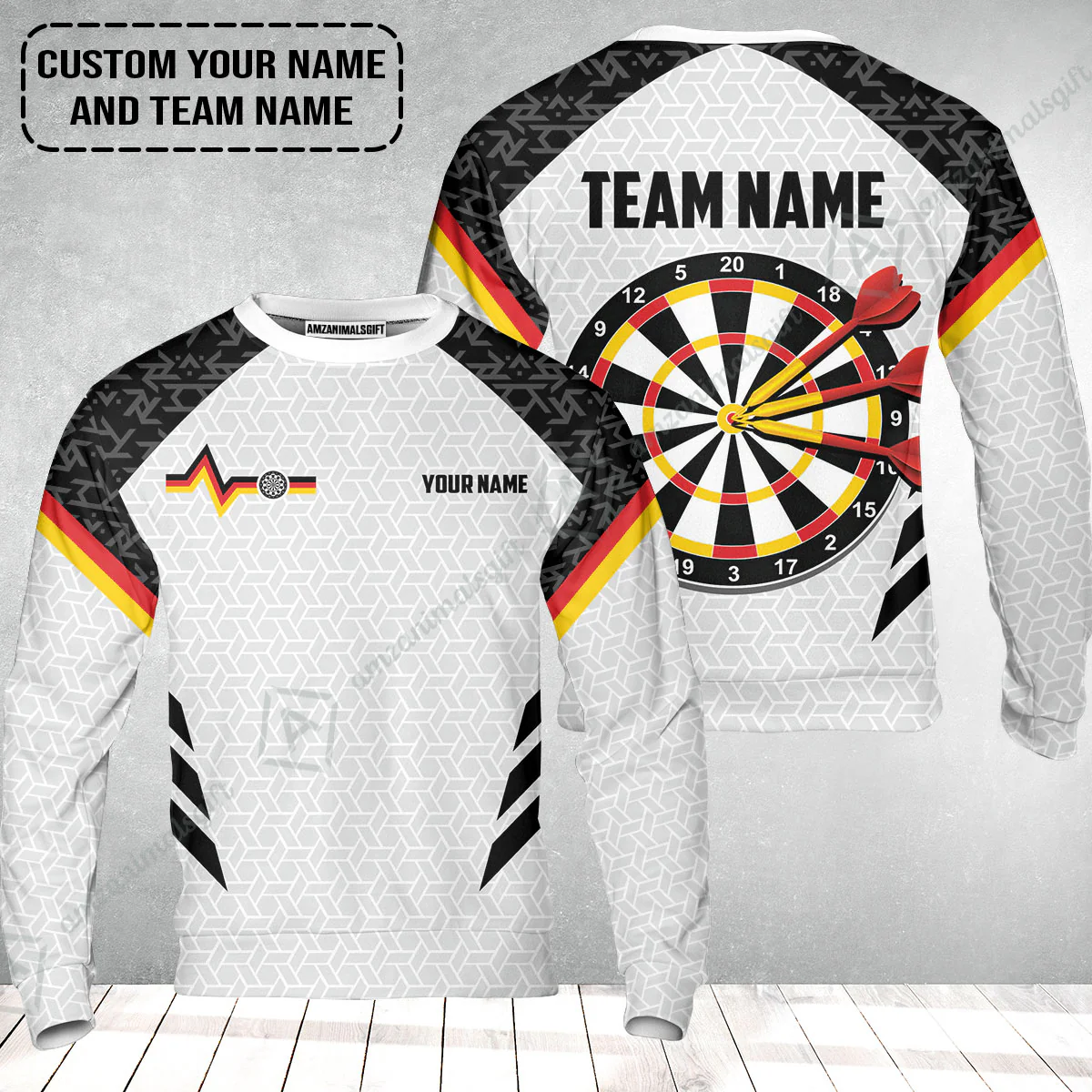 Custom Germany Darts Sweatshirt, Personalized Darts For Team Sweatshirt - Image 2