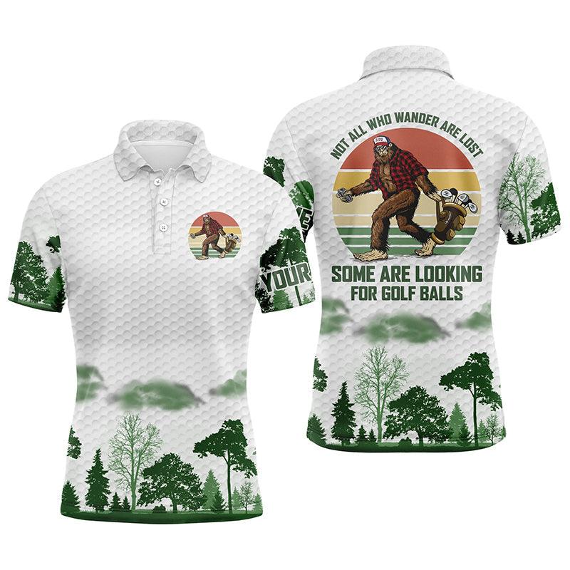 Custom Golf Long Sleeve Men Polo Shirt, Bigfoot Golf Personalized Name Men Polo Shirt For Men - Perfect Gift For Golf Lovers - Image 4