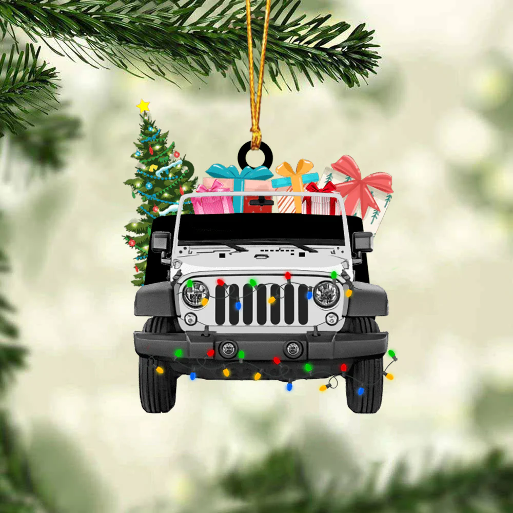 Custom Jeep Acrylic Christmas Ornament, Personalized Jeep Car & Christmas Gift Acrylic Ornament For Christmas, Off-Road Car Lover - Image 2