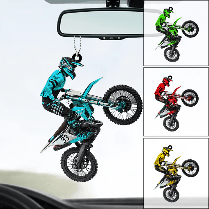 Custom Motocross Biker Acrylic Keychain, Personalized Motocross Biker Plying Acrylic Keychain For Motocross Lover - Image 5