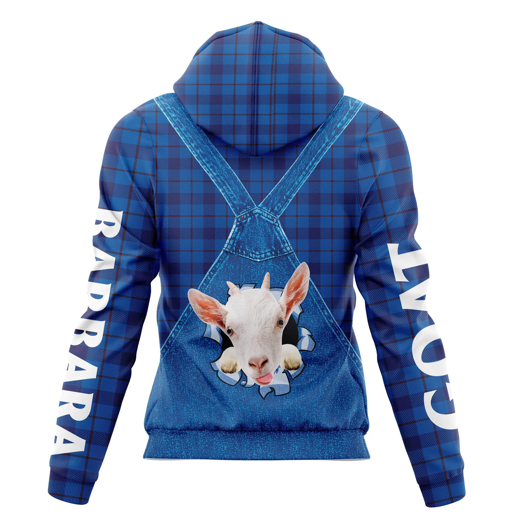 Custom Name Goats Pullover Premium Hoodie Just A Girl Who Loves Goats, Perfect Outfit For Men And Women On Christmas New Year Autumn Winter - Image 2