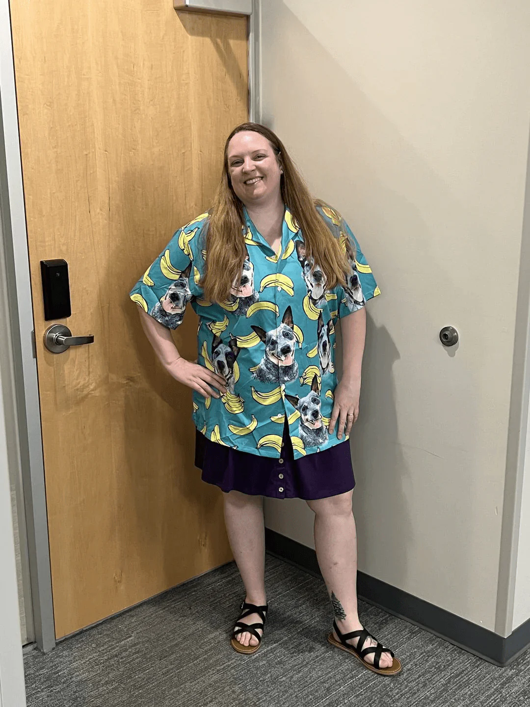 Custom Pet Dog Hawaiian shirt - Custom Photo Banana Pattern Mint Color Personalized Hawaiian Shirt - Perfect Gift For Animal Lovers, Friend, Family - Image 3
