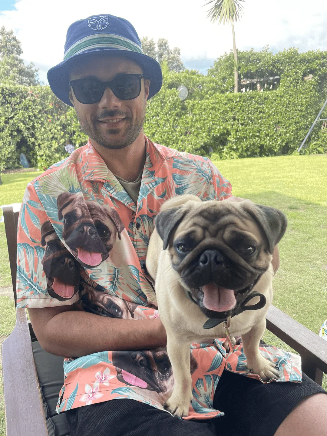 Custom Pet Dog Hawaiian shirt - Custom Photo Pet Leaves & Flowers Pattern Carrot Personalized Hawaiian Shirt - Perfect Gift For Animal Lovers, Friend, Family - Image 3