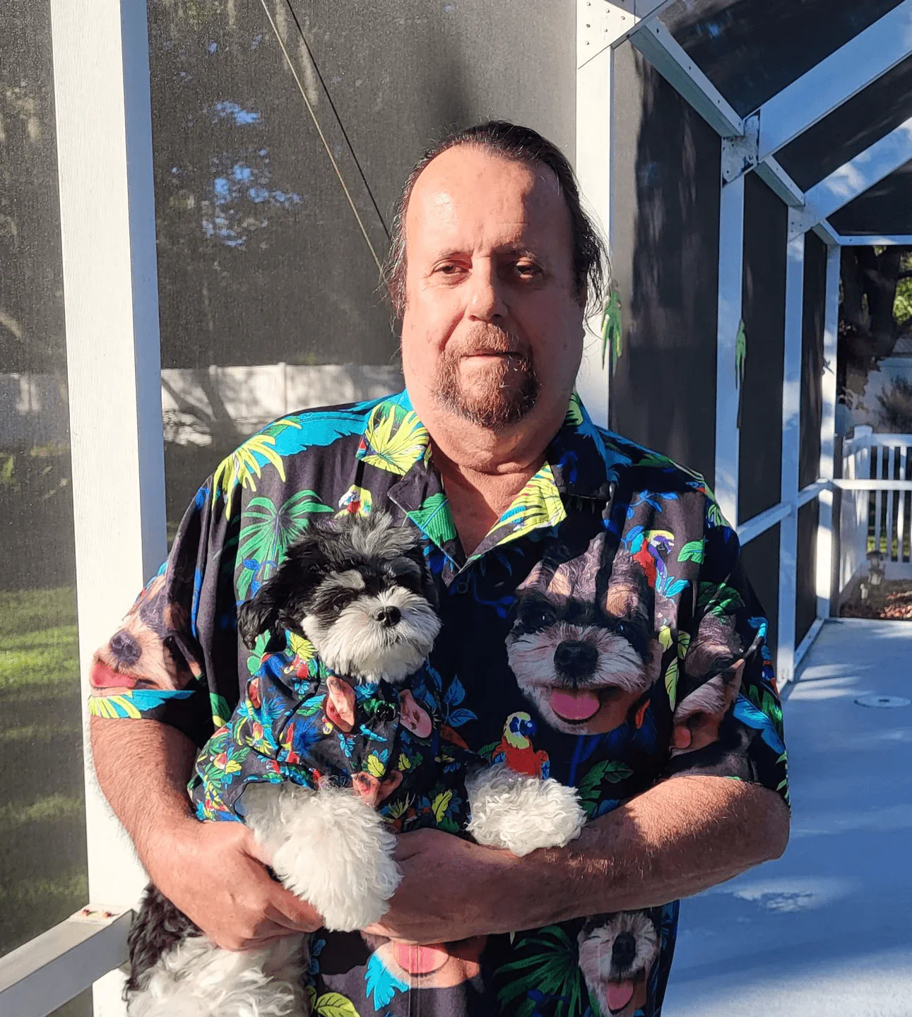 Custom Pet Dog Hawaiian shirt - Custom Photo Tropical Pattern Personalized Hawaiian Shirt - Perfect Gift For Animal Lovers, Friend, Family - Image 3