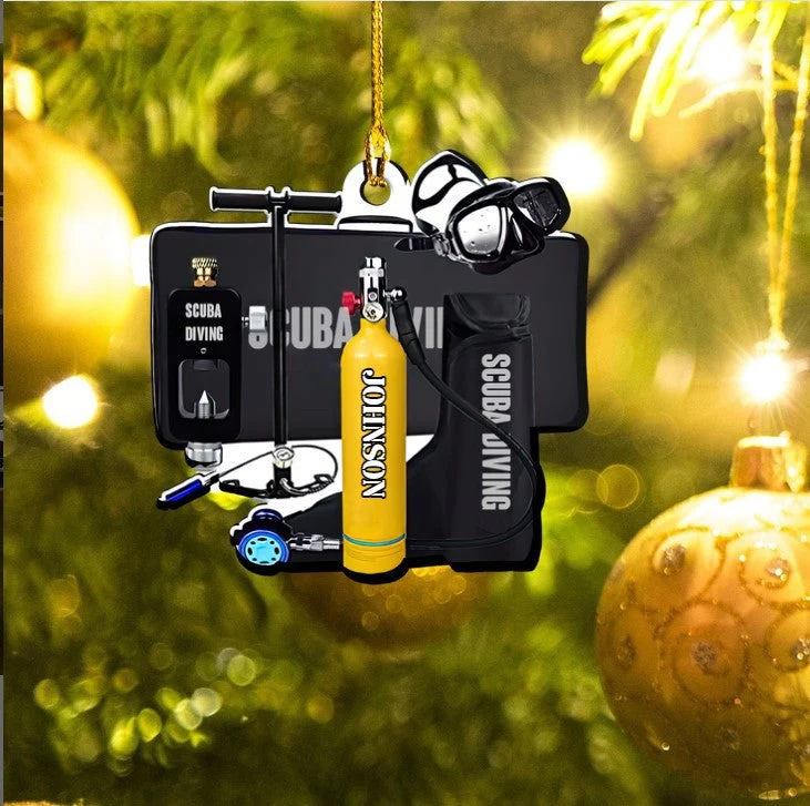 Custom Scuba Diving Custom Acrylic Ornament Full Set For Diver - Image 4
