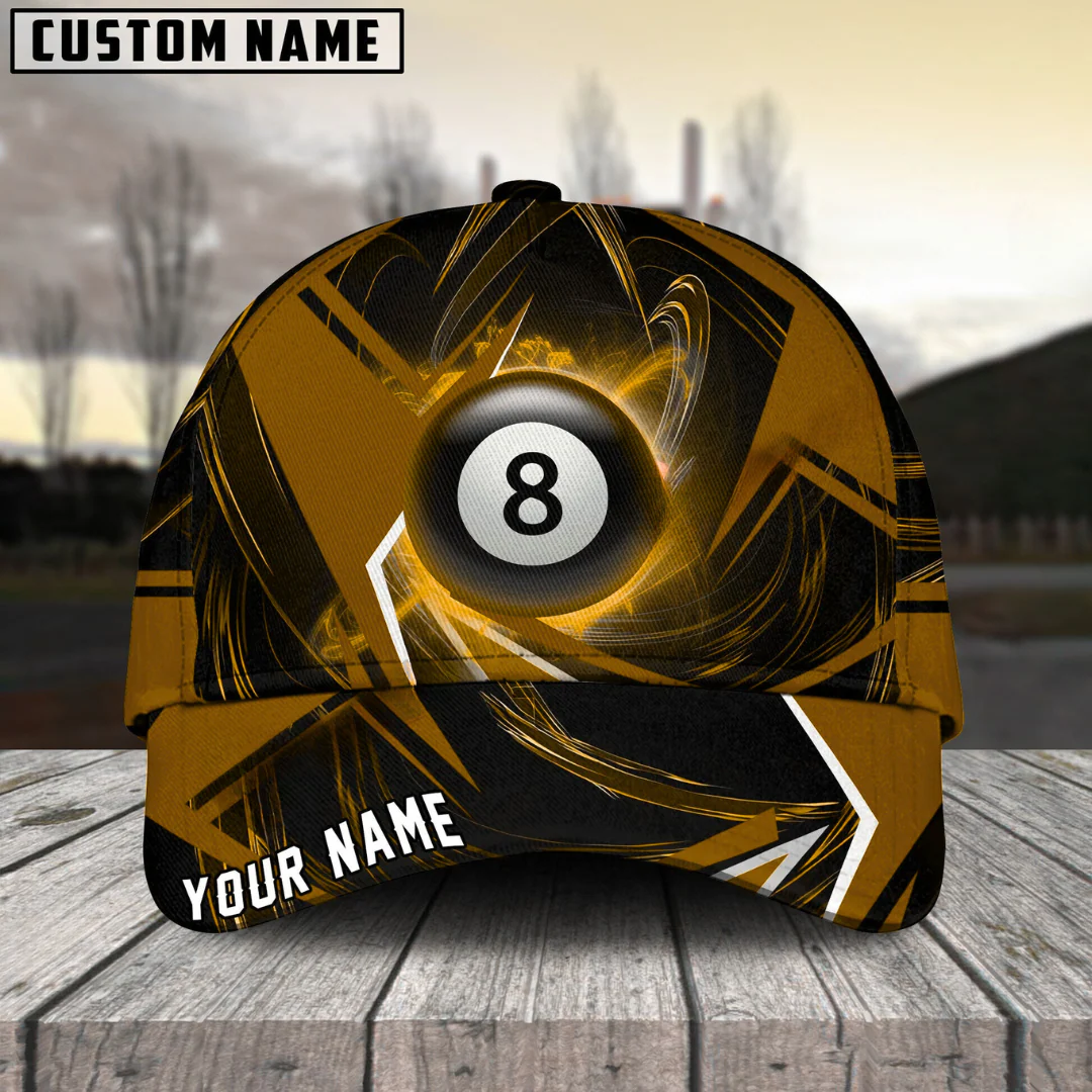 Customized Billiard Cap, Billiard Pool Ball 8 Stormeye Personalized Name 3D Hats, Best Billiard Pool Hat For Billiard Players (6 Colors) - Image 6