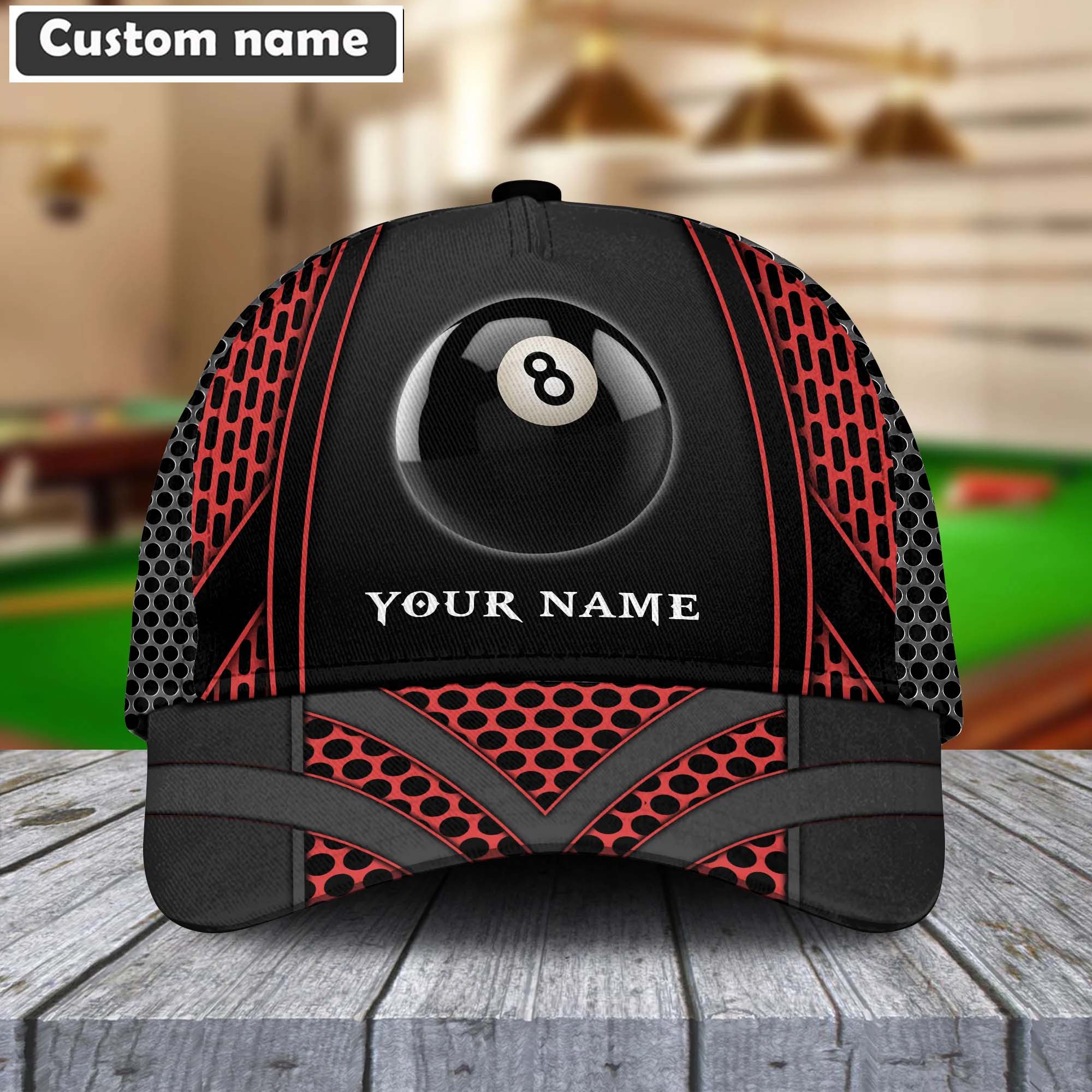 Customized Billiard Cap, Colorful Personalized Billiard Pools 8 Net Pattern Hats, Best Billiard Pool Hat For Billiard Players - Image 5