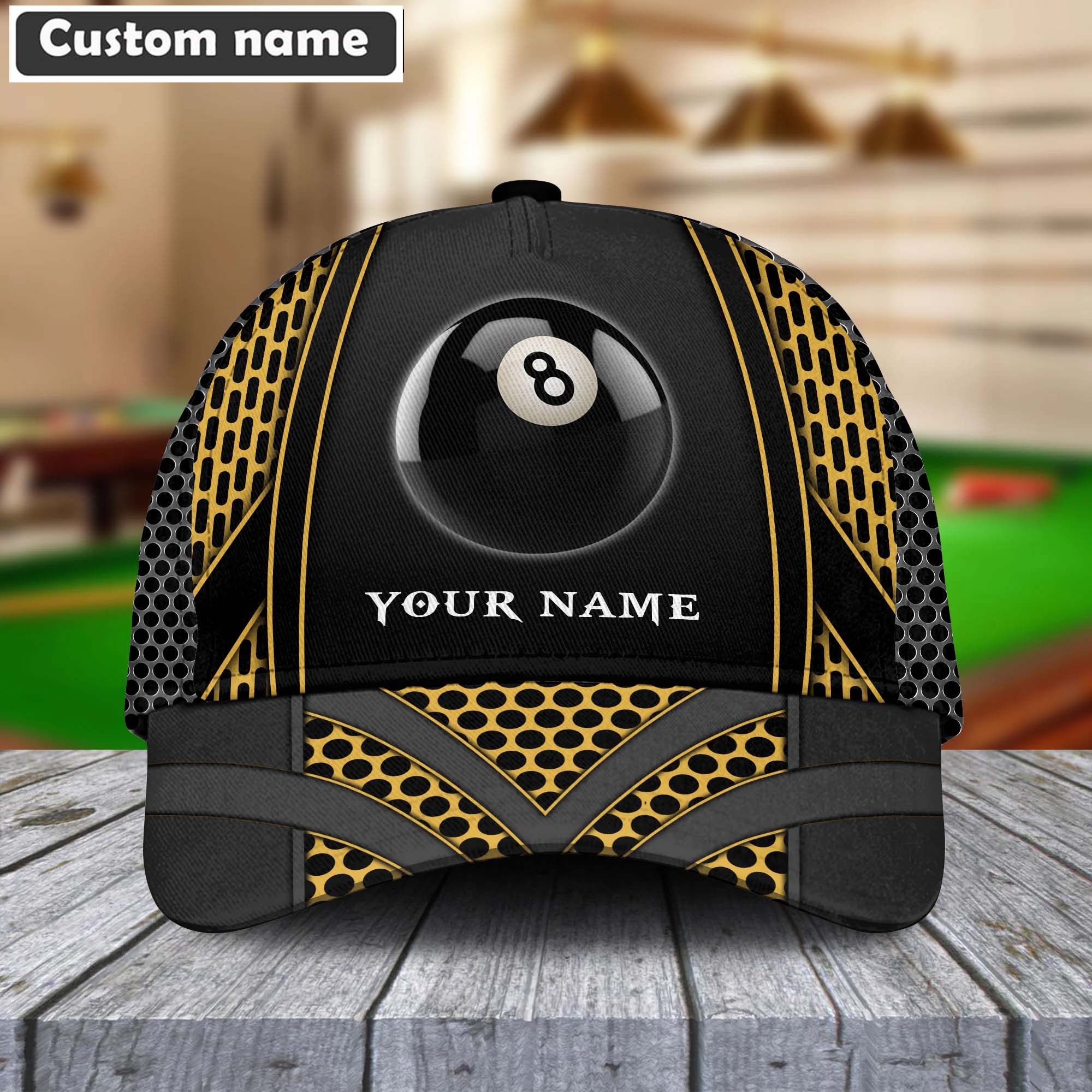 Customized Billiard Cap, Colorful Personalized Billiard Pools 8 Net Pattern Hats, Best Billiard Pool Hat For Billiard Players - Image 6